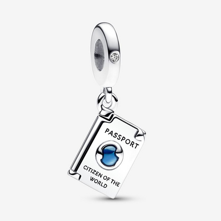 Pandora Moments Openable Passport Dangle Charm