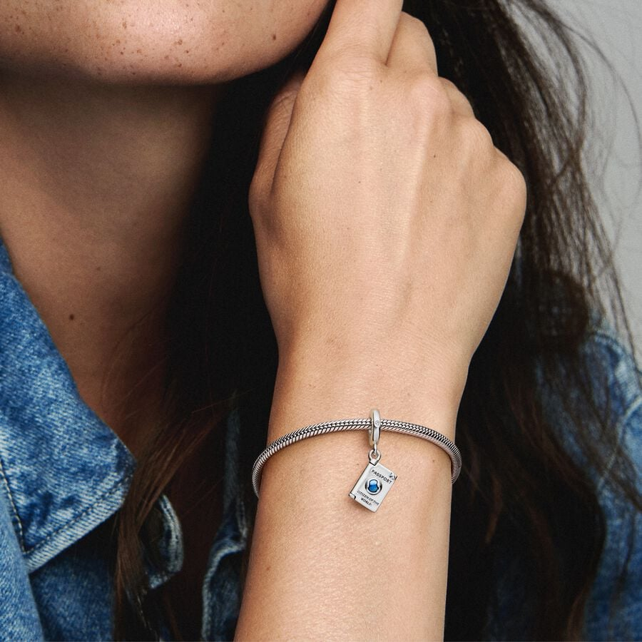 Pandora Moments Openable Passport Dangle Charm