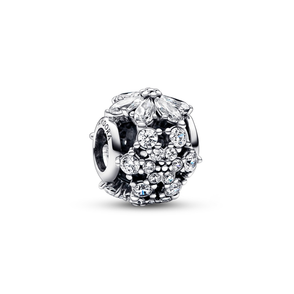 Pandora Timeless Sparkling Herbarium Cluster Round Charm