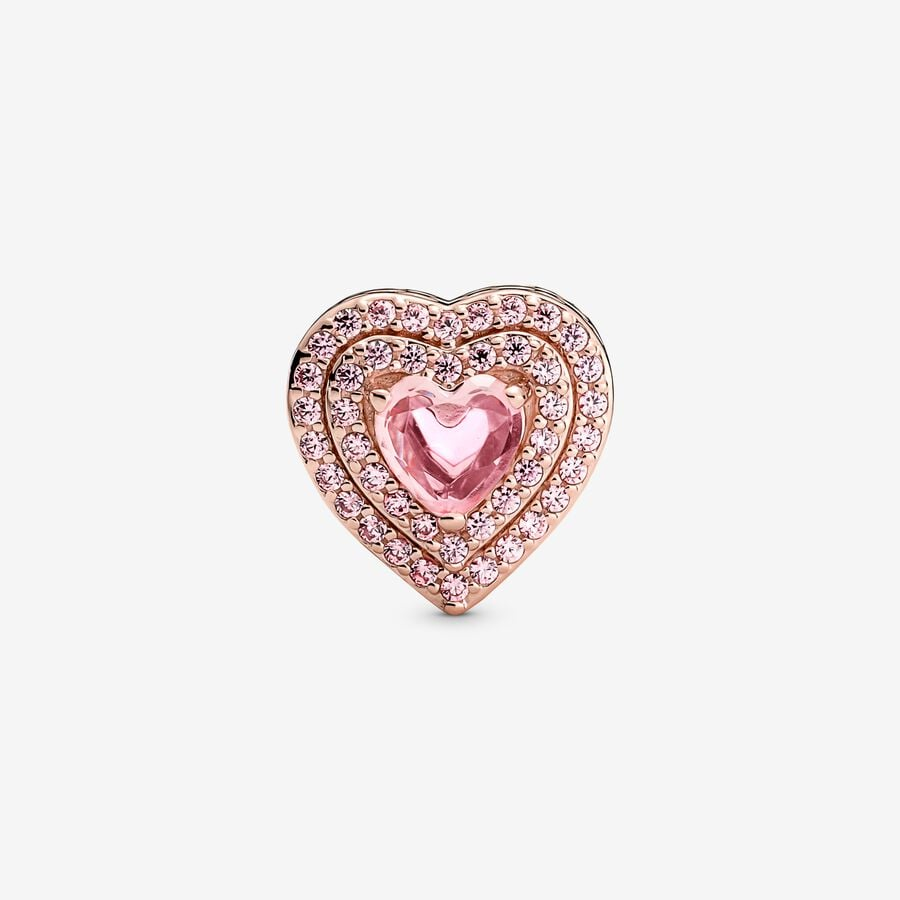 Pandora Timeless Sparkling Levelled Heart Charm