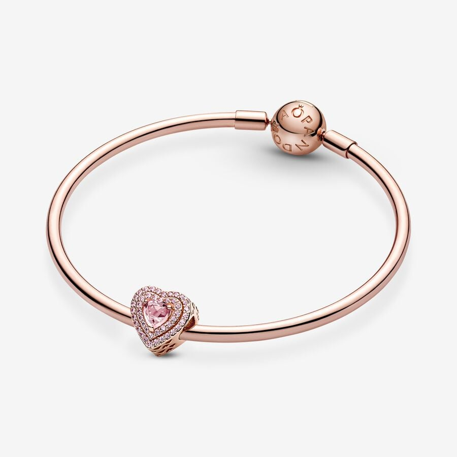 Pandora Timeless Sparkling Levelled Heart Charm