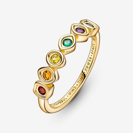 Pandora Marvel The Avengers Infinity Stones Ring Size 6