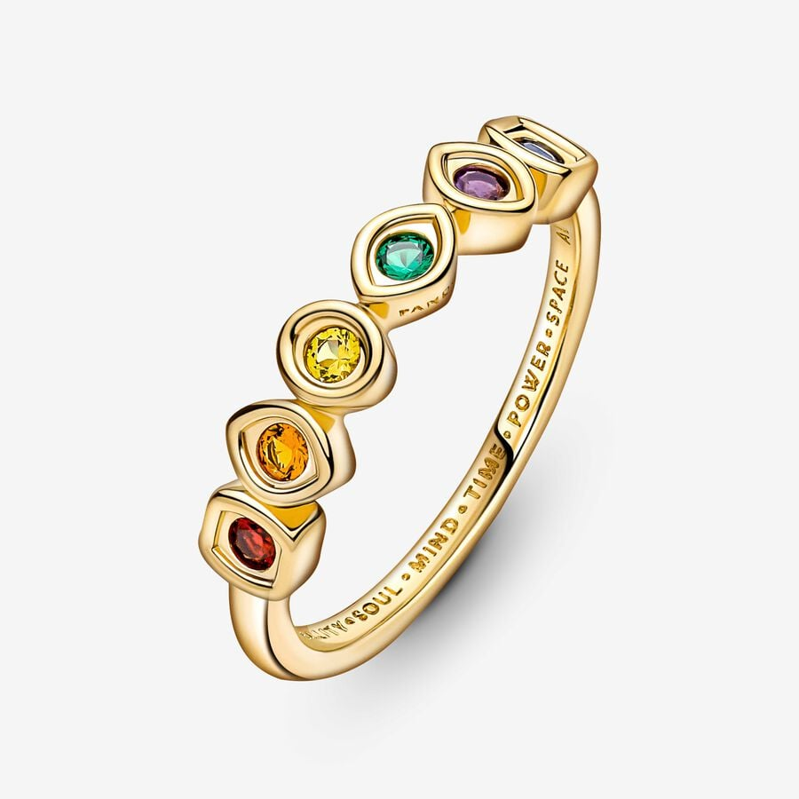 Pandora Marvel The Avengers Infinity Stones Ring Size 7.5