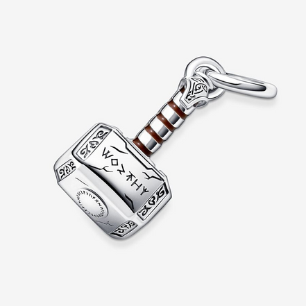 Pandora Marvel The Avengers Thor's Hammer Dangle Charm