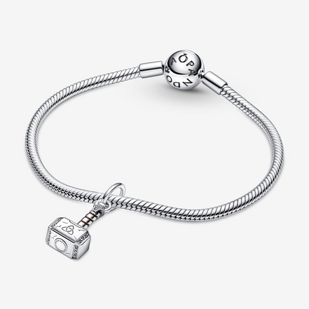 Pandora Marvel The Avengers Thor's Hammer Dangle Charm