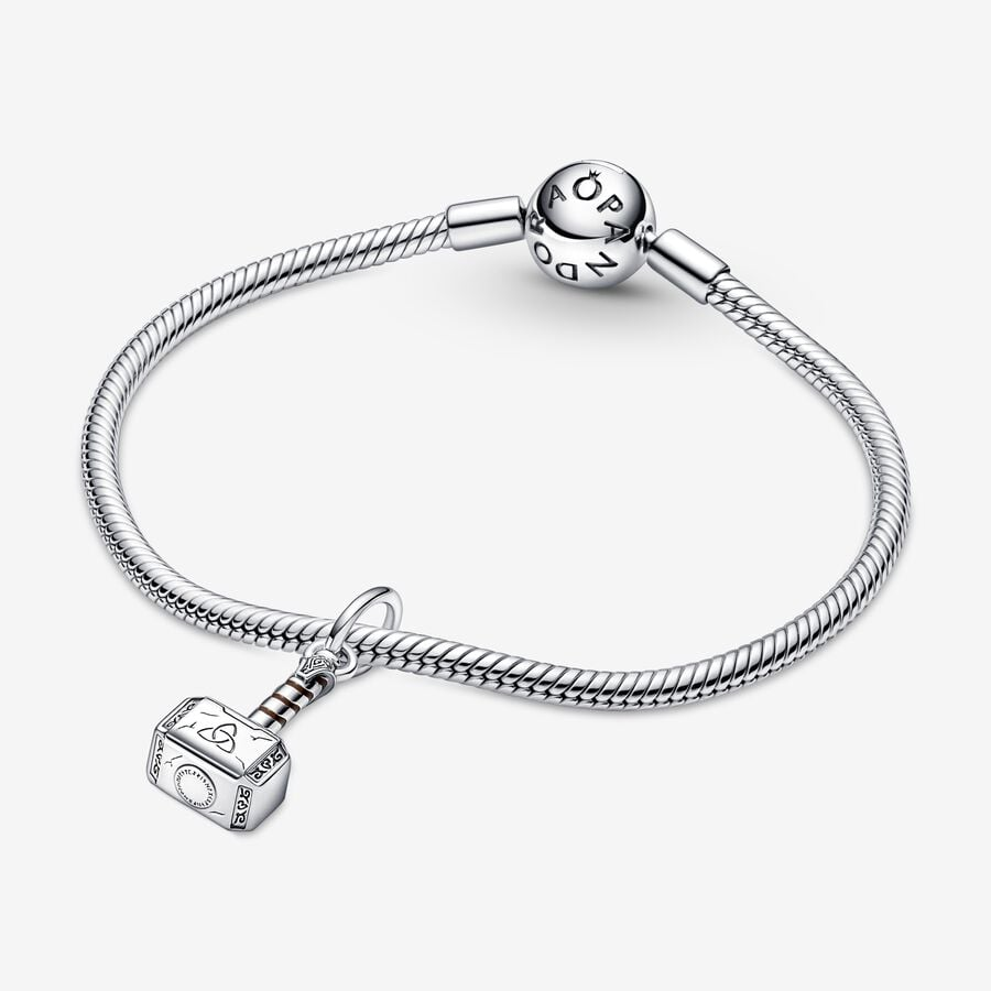 Pandora Marvel The Avengers Thor's Hammer Dangle Charm
