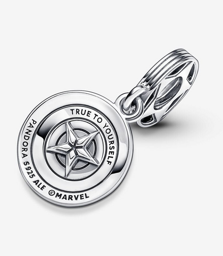 Pandora Marvel The Avengers Captain America Shield Dangle Charm