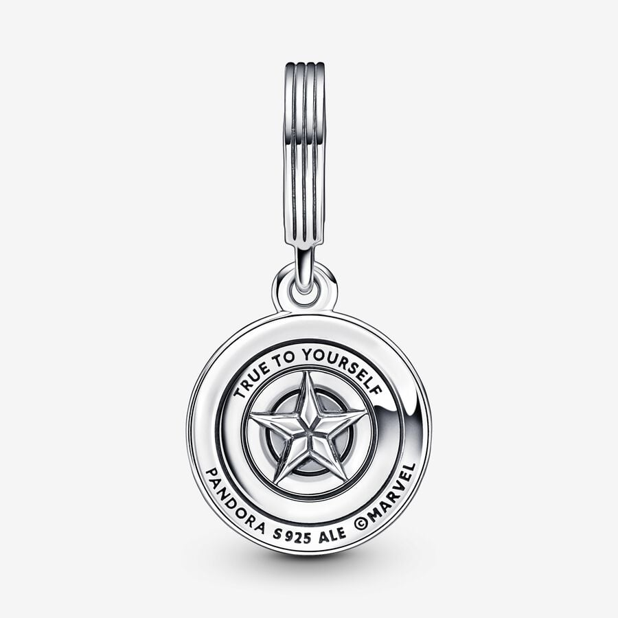 Pandora Marvel The Avengers Captain America Shield Dangle Charm