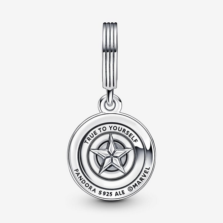 Pandora Marvel The Avengers Captain America Shield Dangle Charm
