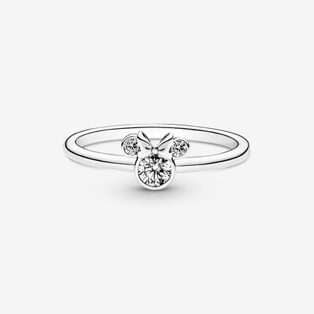 Pandora Disney Minnie Mouse Sparkling Head Ring Size 6