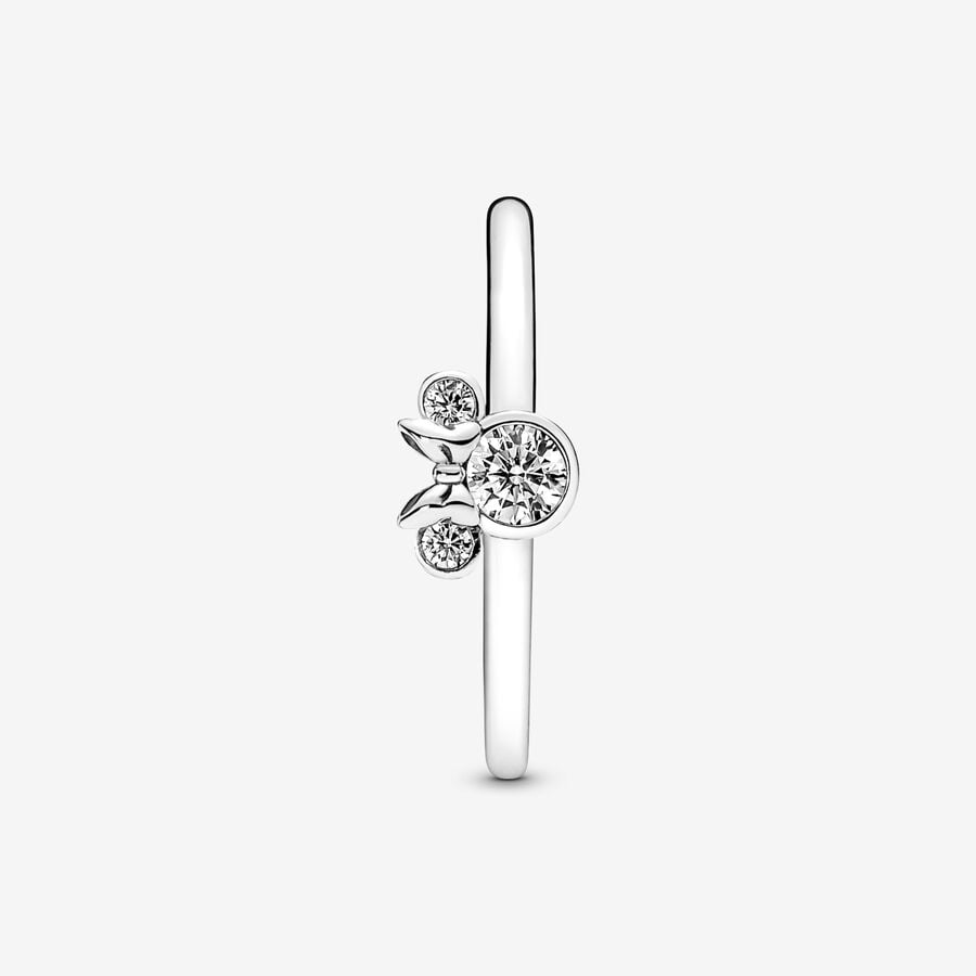 Pandora Disney Minnie Mouse Sparkling Head Ring Size 7
