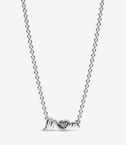 Pandora Moments Mom Pavé Collier Necklace