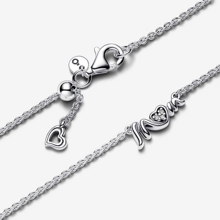 Pandora Moments Mom Pavé Collier Necklace