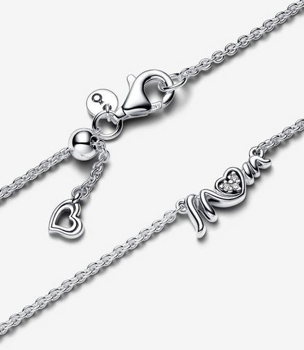 Pandora Moments Mom Pavé Collier Necklace