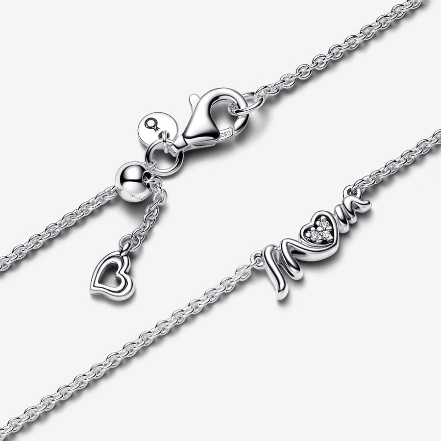 Pandora Moments Mom Pavé Collier Necklace
