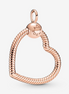 Pandora Moments Rose Heart Charm Pendant