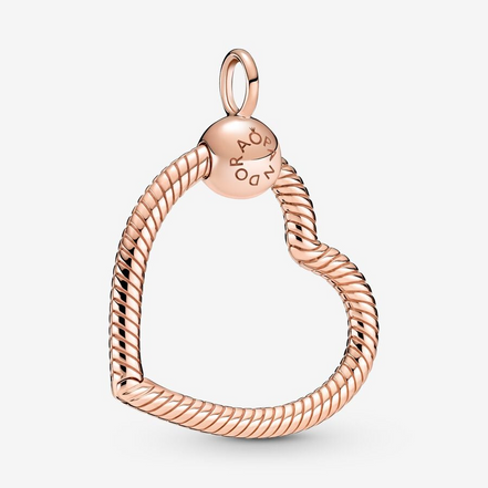 Pandora Moments Rose Heart Charm Pendant