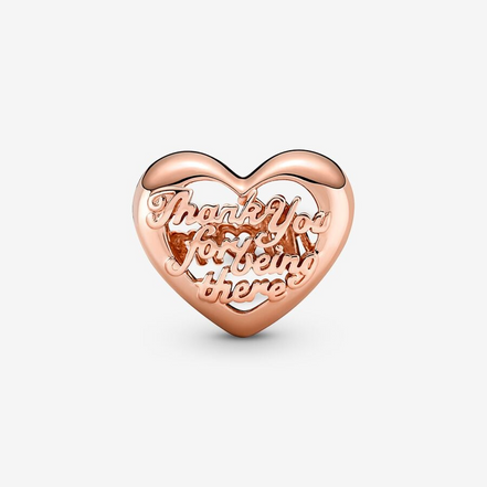 Pandora Moments Thank You Mom Heart Charm
