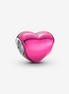 Pandora Moments Metallic Pink Heart Charm