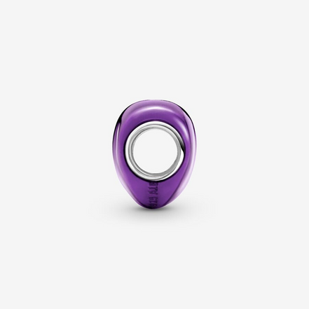 Pandora Moments Metallic Purple Heart Charm