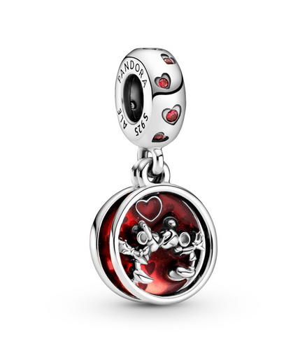 Pandora Disney Mickey Mouse & Minnie Mouse Love and Kisses Dangle Charm