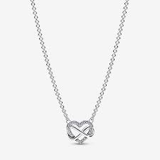 Pandora Moments Sparkling Infinity Heart Collier Necklace