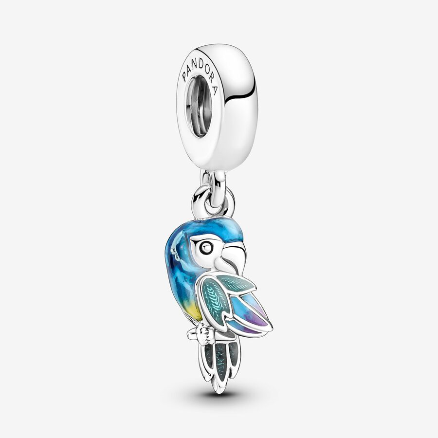 Pandora Moments Jungle Paradise Parrot Dangle Charm