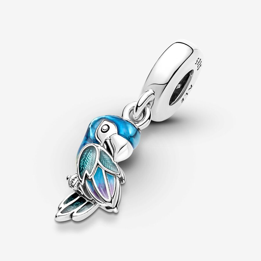 Pandora Moments Jungle Paradise Parrot Dangle Charm