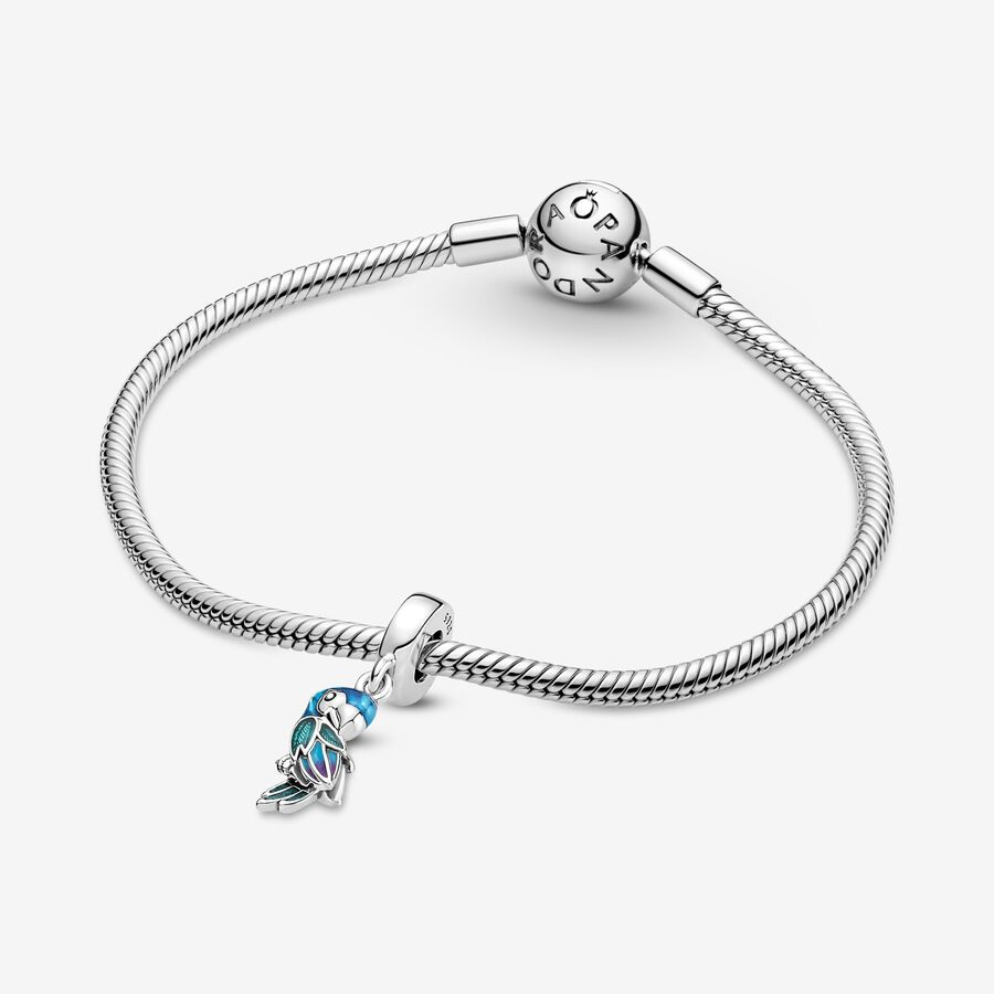 Pandora Moments Jungle Paradise Parrot Dangle Charm