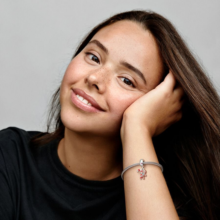 Pandora Moments "Life is Sweet"  Gingerbread Man Dangle Charm