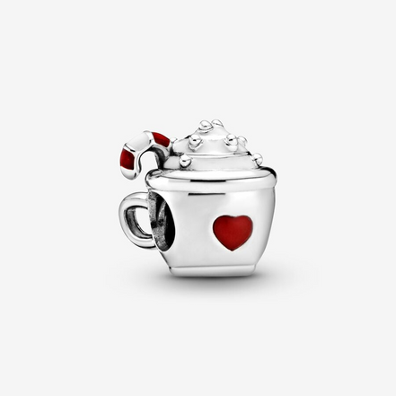Pandora Moments Cocoa And Candy Cane Charm