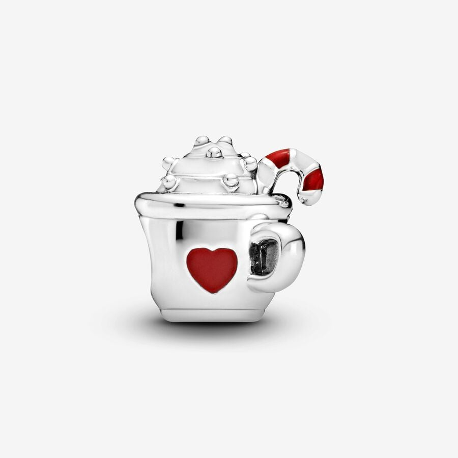 Pandora Moments Cocoa And Candy Cane Charm
