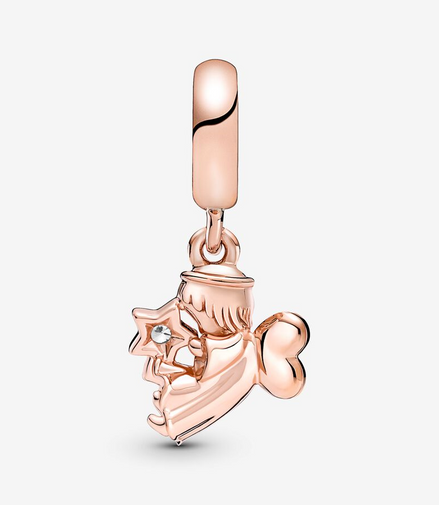 Pandora Moments Heart Winged Angel Dangle Charm