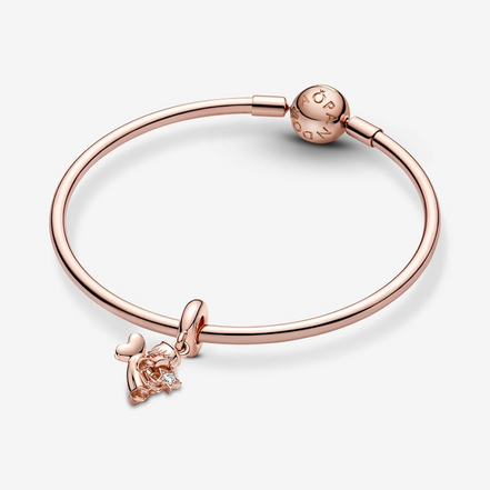 Pandora Moments Heart Winged Angel Dangle Charm