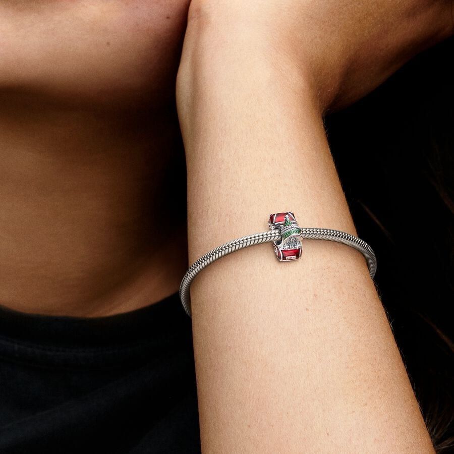 Pandora Moments Festive Car And Christmas Tree Charm