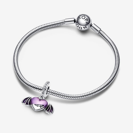 Pandora Moments Vampire Winged Heart Dangle Charm