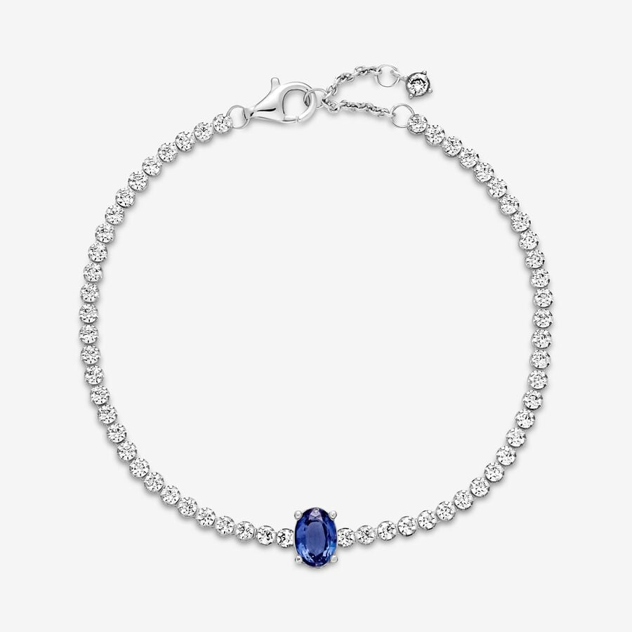 Pandora Timeless Sparkling Pavé Tennis Bracelet Size 18