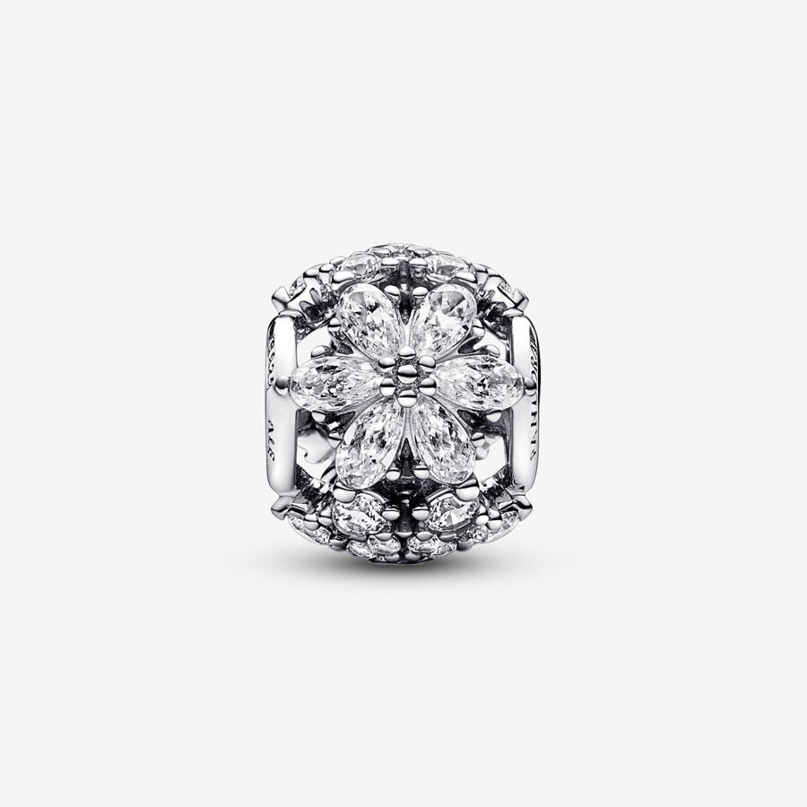 Pandora Timeless Sparkling Herbarium Cluster Round Charm