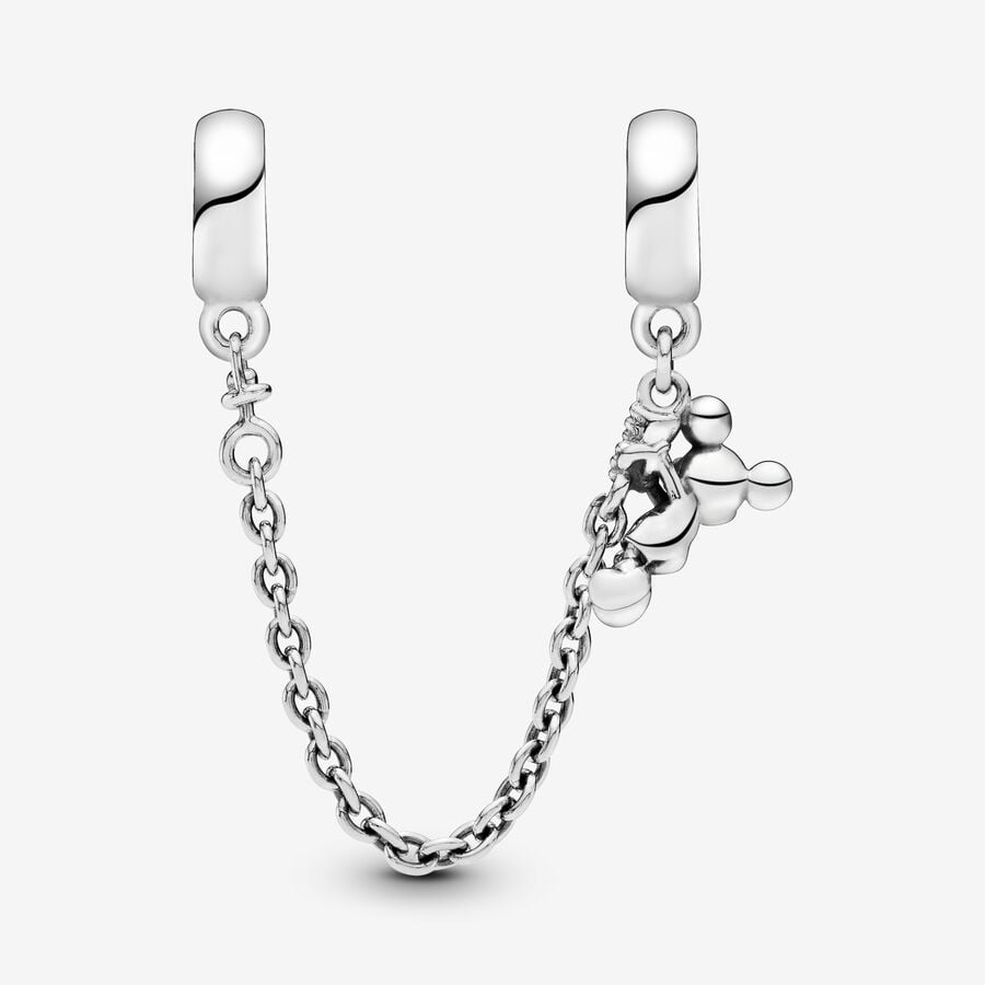 Pandora Disney Climbing Mickey Mouse Safety Chain Charm