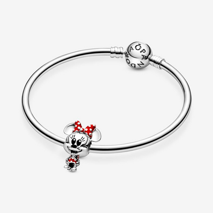 Pandora Disney Minnie Mouse Dotted Dress & Bow Charm