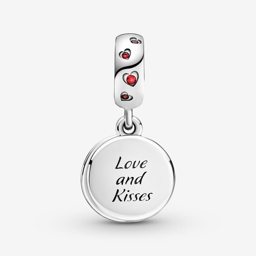 Pandora Disney Mickey Mouse & Minnie Mouse Love and Kisses Dangle Charm