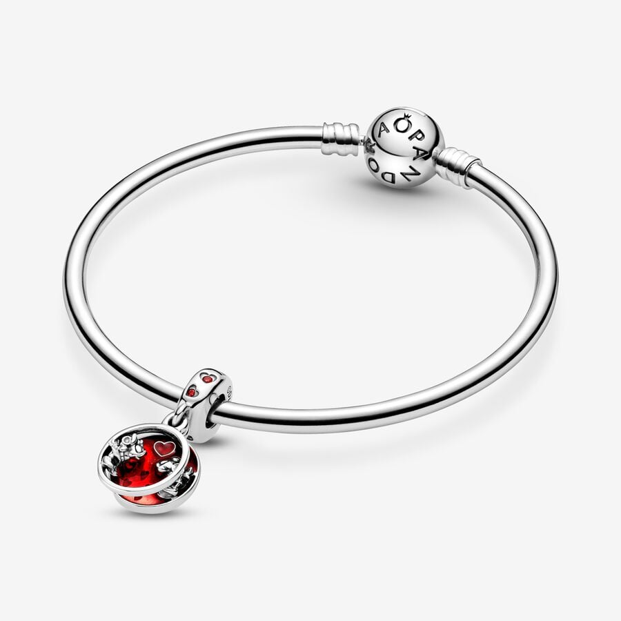 Pandora Disney Mickey Mouse & Minnie Mouse Love and Kisses Dangle Charm
