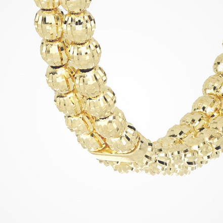 Desmos Double Row Crystal 35mm Hoop Earrings