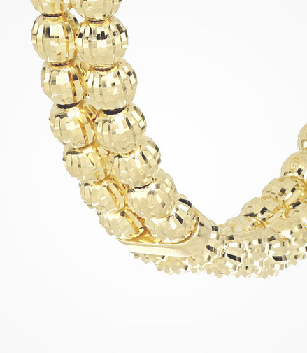 Desmos Double Row Crystal 35mm Hoop Earrings