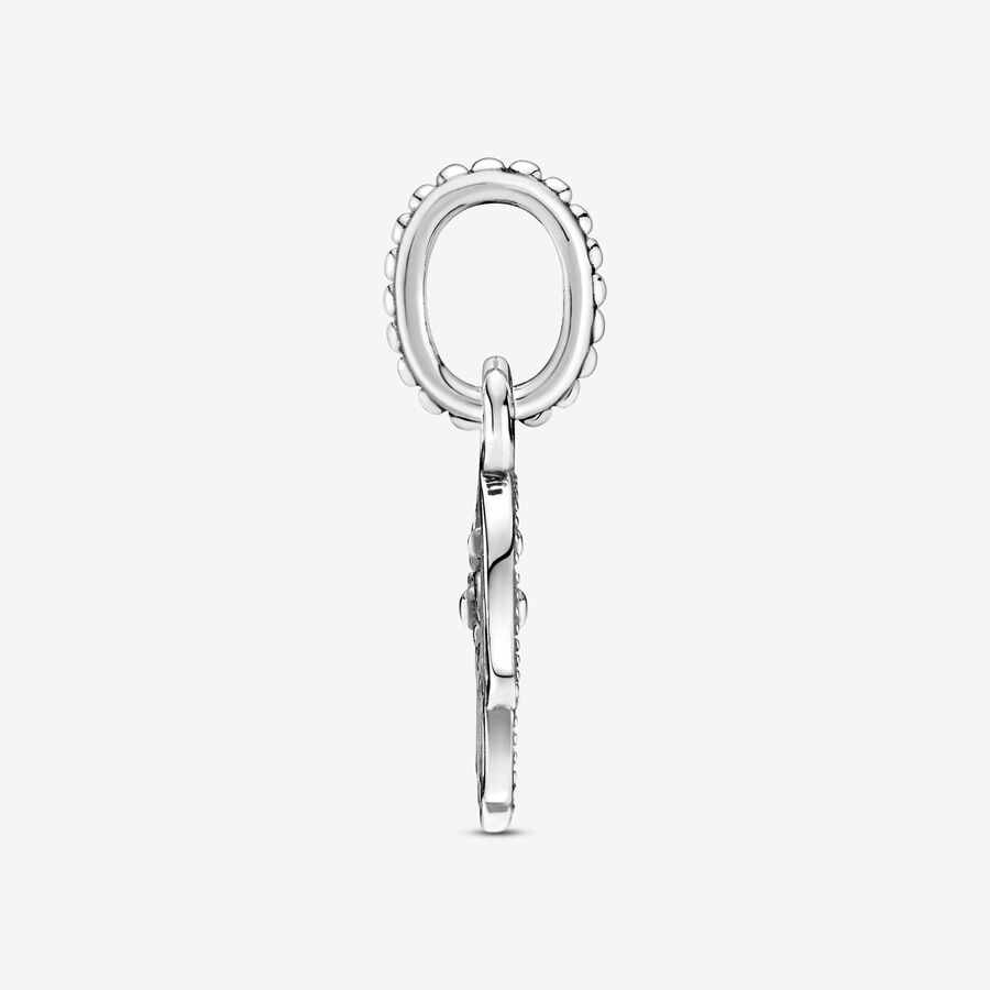 Pandora Moments Silver Beaded Protective Hamsa Hand Dangle Charm