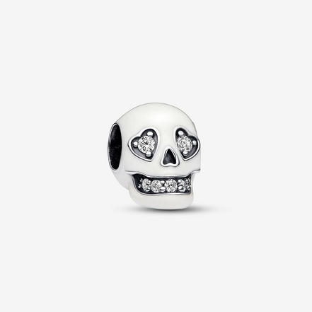 Pandora Moments Glow-In-The-dark Sparkling Skull Charm