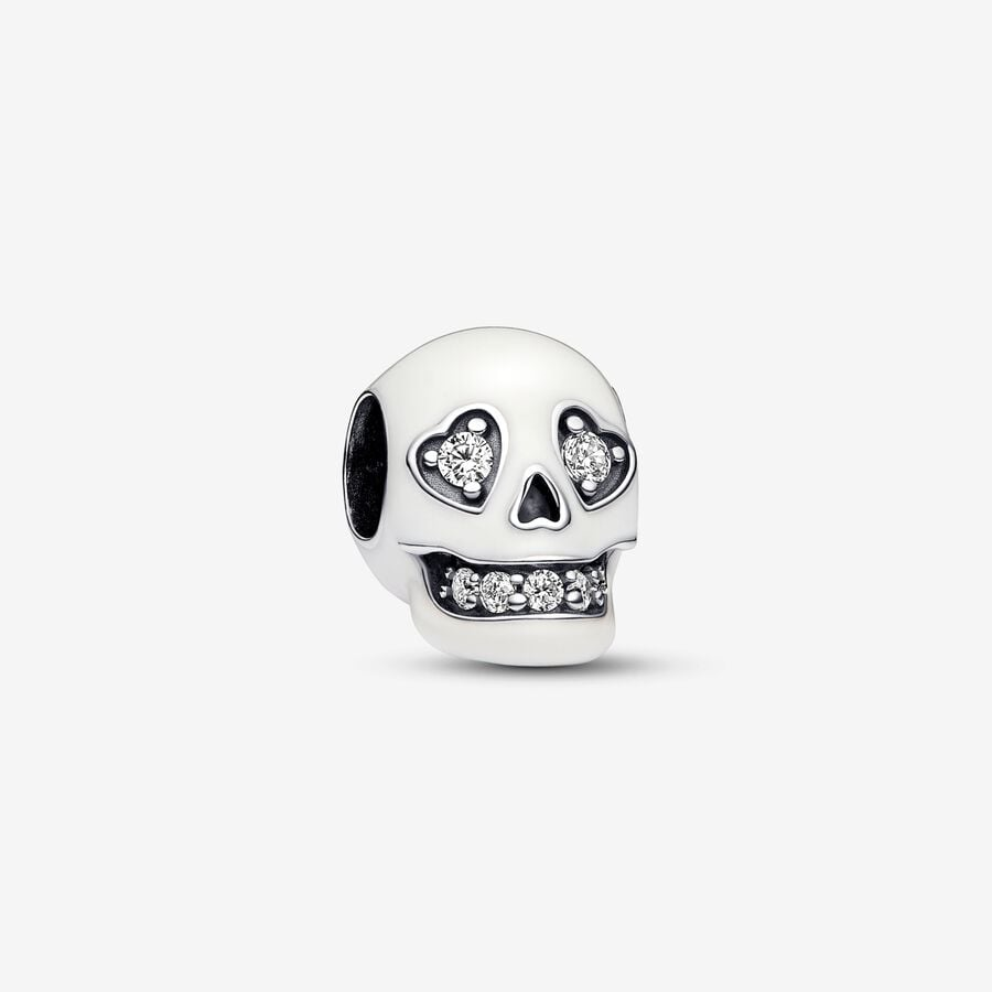 Pandora Moments Glow-In-The-dark Sparkling Skull Charm
