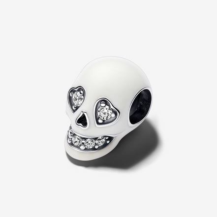Pandora Moments Glow-In-The-dark Sparkling Skull Charm