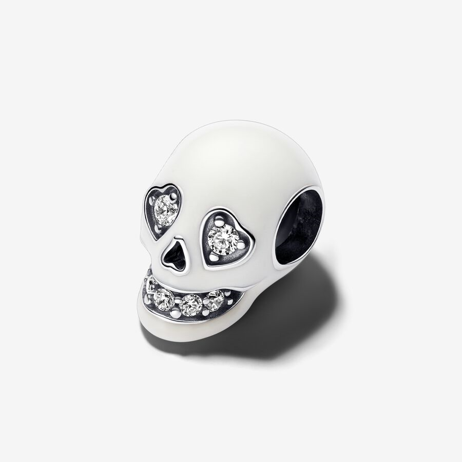 Pandora Moments Glow-In-The-dark Sparkling Skull Charm