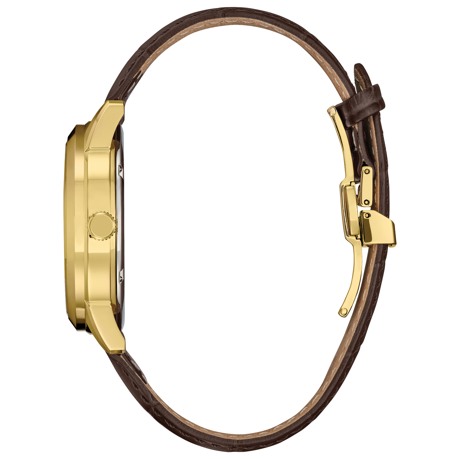 Citizen Classic Rolan Black Dial Brown Leather Strap Watch